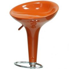 Барный стул Barneo N-100 Bomba оранжевый глянец в Верхней Пышме - verhnyaya-pyshma.mebel24.online | фото 2