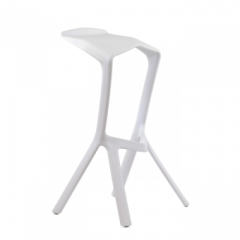 Барный стул Barneo N-227 Miura белый в Верхней Пышме - verhnyaya-pyshma.mebel24.online | фото
