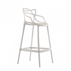 Барный стул Barneo N-235 Masters, белый, design Phillip Stark в Верхней Пышме - verhnyaya-pyshma.mebel24.online | фото