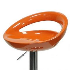 Барный стул Barneo N-6 Disco оранжевый глянец в Верхней Пышме - verhnyaya-pyshma.mebel24.online | фото 2