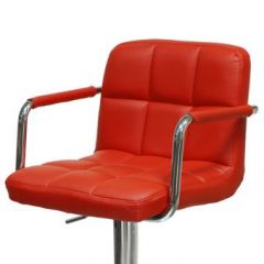 Барный стул Barneo N-69 Kruger Arm Красный в Верхней Пышме - verhnyaya-pyshma.mebel24.online | фото 2