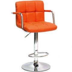 Барный стул Barneo N-69 Kruger Arm Оранжевый в Верхней Пышме - verhnyaya-pyshma.mebel24.online | фото 1