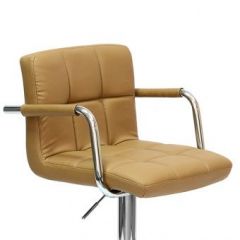 Барный стул Barneo N-69 Kruger Arm Светло-коричневый в Верхней Пышме - verhnyaya-pyshma.mebel24.online | фото 2