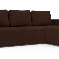 Диван угловой Алиса 3 Bahama VISION - Teos Dark Brown в Верхней Пышме - verhnyaya-pyshma.mebel24.online | фото