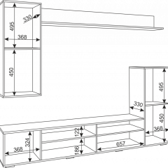 Гостиная Альфа (Белый/Белый глянец) в Верхней Пышме - verhnyaya-pyshma.mebel24.online | фото 5