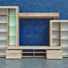 Гостиная МИРАЖ-1 (Дуб баррик) в Верхней Пышме - verhnyaya-pyshma.mebel24.online | фото 2