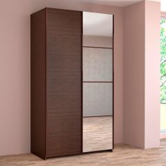 ИННЭС-5 Шкаф-купе 2-х дв. 1400 (1дв. Ф1 - венге, 1дв. Ф2 - зеркало) в Верхней Пышме - verhnyaya-pyshma.mebel24.online | фото