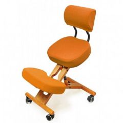 Коленный стул со спинкой Smartstool KW02В + Чехлы в Верхней Пышме - verhnyaya-pyshma.mebel24.online | фото 4
