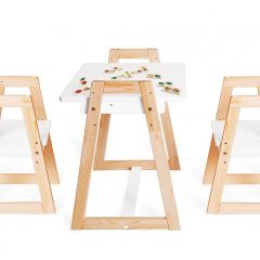 Комплект детской мебели стол и  два стула Я САМ "Лофт-Дуо" (Белый) в Верхней Пышме - verhnyaya-pyshma.mebel24.online | фото 1