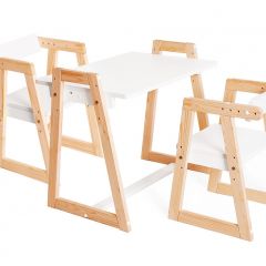 Комплект детской мебели стол и  два стула Я САМ "Лофт-Дуо" (Белый) в Верхней Пышме - verhnyaya-pyshma.mebel24.online | фото 2