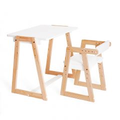 Комплект детской мебели стол и  два стула Я САМ "Лофт-Дуо" (Белый) в Верхней Пышме - verhnyaya-pyshma.mebel24.online | фото 8