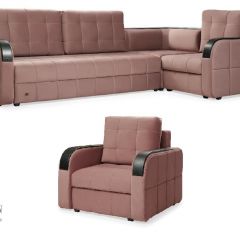Комплект мягкой мебели Остин HB-178-18 (Велюр) Угловой + 1 кресло в Верхней Пышме - verhnyaya-pyshma.mebel24.online | фото