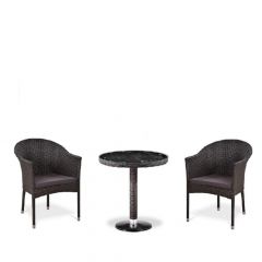 Комплект плетеной мебели T601/Y350A-W53 Brown (2+1) в Верхней Пышме - verhnyaya-pyshma.mebel24.online | фото