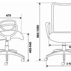 Кресло Бюрократ CH-599/DB/TW-10N тёмно-синий в Верхней Пышме - verhnyaya-pyshma.mebel24.online | фото 3