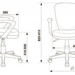 Кресло детское Бюрократ KD-W10AXSN/26-25 серый в Верхней Пышме - verhnyaya-pyshma.mebel24.online | фото 4