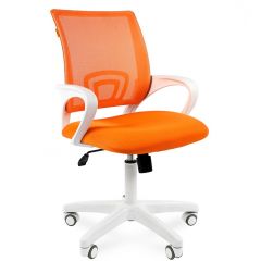 Кресло для оператора CHAIRMAN 696 white (ткань TW-16/сетка TW-66) в Верхней Пышме - verhnyaya-pyshma.mebel24.online | фото