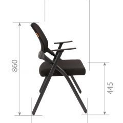 Кресло для посетителей CHAIRMAN NEXX (ткань стандарт черный/сетка DW-61) в Верхней Пышме - verhnyaya-pyshma.mebel24.online | фото 7