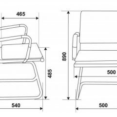 Кресло для посетителя Бюрократ CH-993-Low-V/Brown коричневый в Верхней Пышме - verhnyaya-pyshma.mebel24.online | фото 3