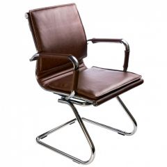 Кресло для посетителя Бюрократ CH-993-Low-V/Brown коричневый в Верхней Пышме - verhnyaya-pyshma.mebel24.online | фото