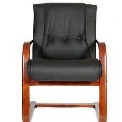 Кресло для посетителя CHAIRMAN  653 V (Кожа) Черное в Верхней Пышме - verhnyaya-pyshma.mebel24.online | фото 2