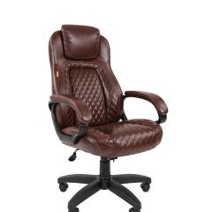 Кресло для руководителя  CHAIRMAN 432 (Экокожа коричневая) в Верхней Пышме - verhnyaya-pyshma.mebel24.online | фото