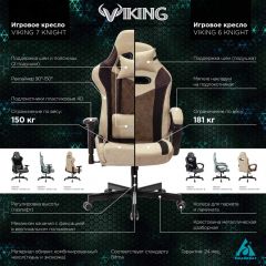 Кресло игровое Бюрократ VIKING 7 KNIGHT BL FABRIC синий в Верхней Пышме - verhnyaya-pyshma.mebel24.online | фото 5