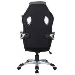 Кресло компьютерное BRABIX Techno GM-002 (ткань) черное/серое, вставки белые (531815) в Верхней Пышме - verhnyaya-pyshma.mebel24.online | фото 6