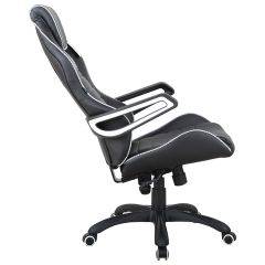 Кресло компьютерное BRABIX Techno Pro GM-003 (экокожа черное/серое, вставки серые) 531814 в Верхней Пышме - verhnyaya-pyshma.mebel24.online | фото 6