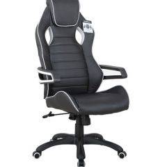 Кресло компьютерное BRABIX Techno Pro GM-003 (экокожа черное/серое, вставки серые) 531814 в Верхней Пышме - verhnyaya-pyshma.mebel24.online | фото 2