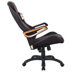 Кресло компьютерное BRABIX Techno Pro GM-003 (ткань черное/серое, вставки оранжевые) 531813 в Верхней Пышме - verhnyaya-pyshma.mebel24.online | фото 4