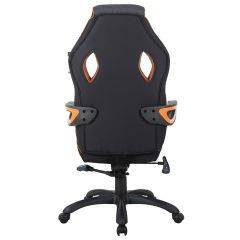 Кресло компьютерное BRABIX Techno Pro GM-003 (ткань черное/серое, вставки оранжевые) 531813 в Верхней Пышме - verhnyaya-pyshma.mebel24.online | фото 5