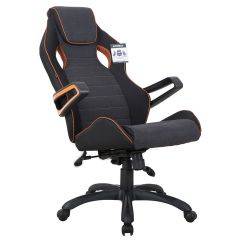 Кресло компьютерное BRABIX Techno Pro GM-003 (ткань черное/серое, вставки оранжевые) 531813 в Верхней Пышме - verhnyaya-pyshma.mebel24.online | фото 8