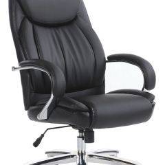 Кресло офисное BRABIX "Advance EX-575" (хром/экокожа/черное) 531825 в Верхней Пышме - verhnyaya-pyshma.mebel24.online | фото 2