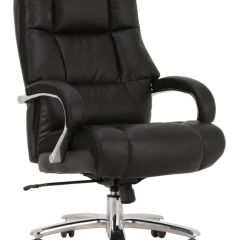 Кресло офисное BRABIX PREMIUM "Bomer HD-007" (рециклированная кожа, хром, черное) 531939 в Верхней Пышме - verhnyaya-pyshma.mebel24.online | фото