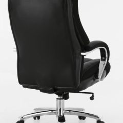 Кресло офисное BRABIX PREMIUM "Bomer HD-007" (рециклированная кожа, хром, черное) 531939 в Верхней Пышме - verhnyaya-pyshma.mebel24.online | фото 4