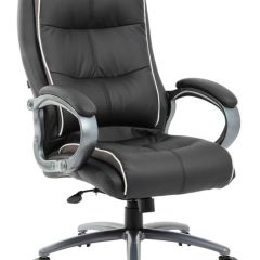 Кресло офисное BRABIX PREMIUM "Strong HD-009" (экокожа черная, ткань серая) 531945 в Верхней Пышме - verhnyaya-pyshma.mebel24.online | фото