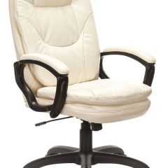 Кресло офисное BRABIX PREMIUM "Trend EX-568", экокожа, бежевое, 532102 в Верхней Пышме - verhnyaya-pyshma.mebel24.online | фото