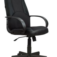 Кресло офисное BRABIX "City EX-512" (кожзам черный, ткань черная) 531407 в Верхней Пышме - verhnyaya-pyshma.mebel24.online | фото
