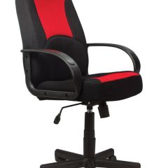 Кресло офисное BRABIX "City EX-512", ткань черная/красная, TW, 531408 в Верхней Пышме - verhnyaya-pyshma.mebel24.online | фото