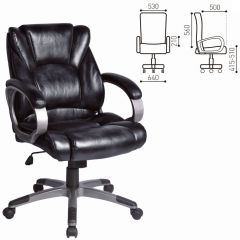 Кресло офисное BRABIX "Eldorado EX-504", экокожа, черное, 530874 в Верхней Пышме - verhnyaya-pyshma.mebel24.online | фото 3