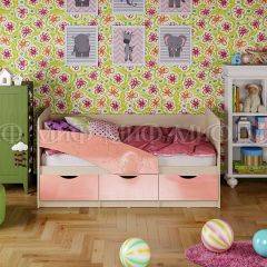 Кровать Бабочки (Розовый металлик) 1600 в Верхней Пышме - verhnyaya-pyshma.mebel24.online | фото