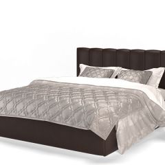 Кровать Элен 1600 + основание с ПМ (Лесмо brown) коричневый в Верхней Пышме - verhnyaya-pyshma.mebel24.online | фото