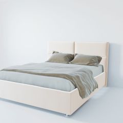 Кровать Корсика с ПМ 1200 (экокожа белая) в Верхней Пышме - verhnyaya-pyshma.mebel24.online | фото 2