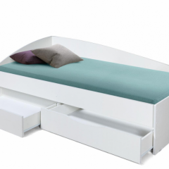 Кровать одинарная "Фея - 3" асимметричная 1900х800 (белая) в Верхней Пышме - verhnyaya-pyshma.mebel24.online | фото 2