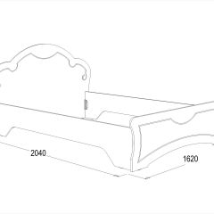 Кровать Ольга-10 МДФ (1400) без основания в Верхней Пышме - verhnyaya-pyshma.mebel24.online | фото 2