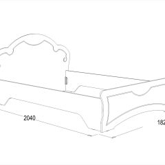 Кровать Ольга-10 МДФ (1600) без основания в Верхней Пышме - verhnyaya-pyshma.mebel24.online | фото 2