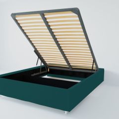 Кровать Подиум с ПМ 1800 (велюр бирюзовый) в Верхней Пышме - verhnyaya-pyshma.mebel24.online | фото 2