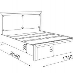 Кровать 1.6 Глэдис М31 с настилом и мягкой частью (ЯШС/Белый) в Верхней Пышме - verhnyaya-pyshma.mebel24.online | фото 3