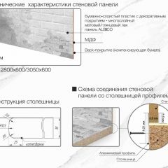 Кухонный фартук со столешницей (А-010) в едином стиле (3050 мм) в Верхней Пышме - verhnyaya-pyshma.mebel24.online | фото 6