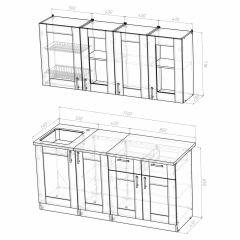 Кухонный гарнитур Ника демо 1700 в Верхней Пышме - verhnyaya-pyshma.mebel24.online | фото 4